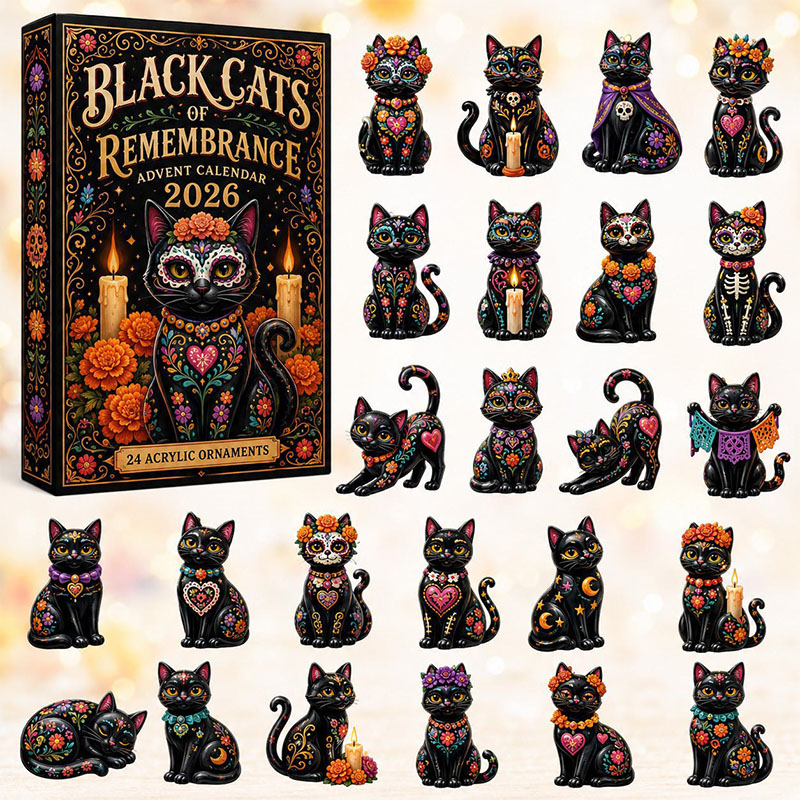 😎💀24 Days Halloween Undead Series Acrylic Ornament Advent Calendar
