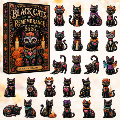 😎💀24 Days Halloween Undead Series Acrylic Ornament Advent Calendar