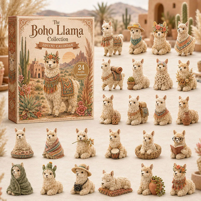 ✨24 Days Llama Acrylic Ornament Advent Calendar