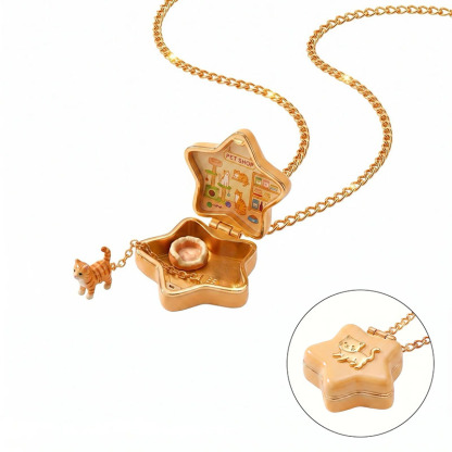 🎉Cute Animal Star Locket Necklace
