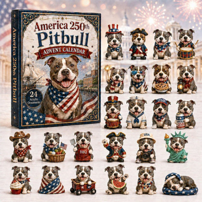 🎁🐱24 Days Pit Bull Acrylic Ornament Advent Calendar