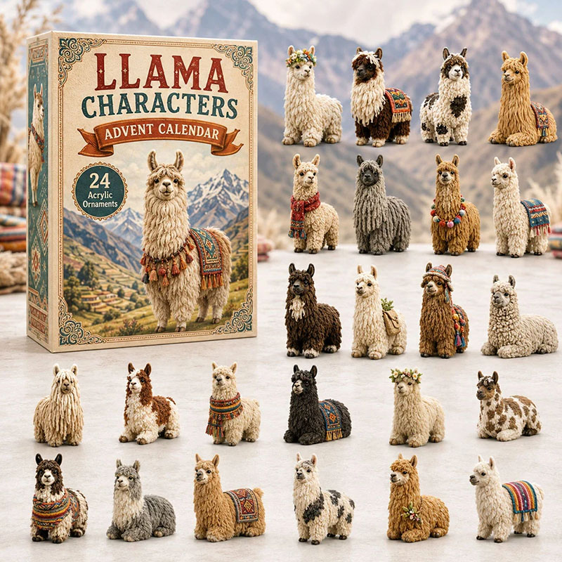 ✨24 Days Llama Acrylic Ornament Advent Calendar