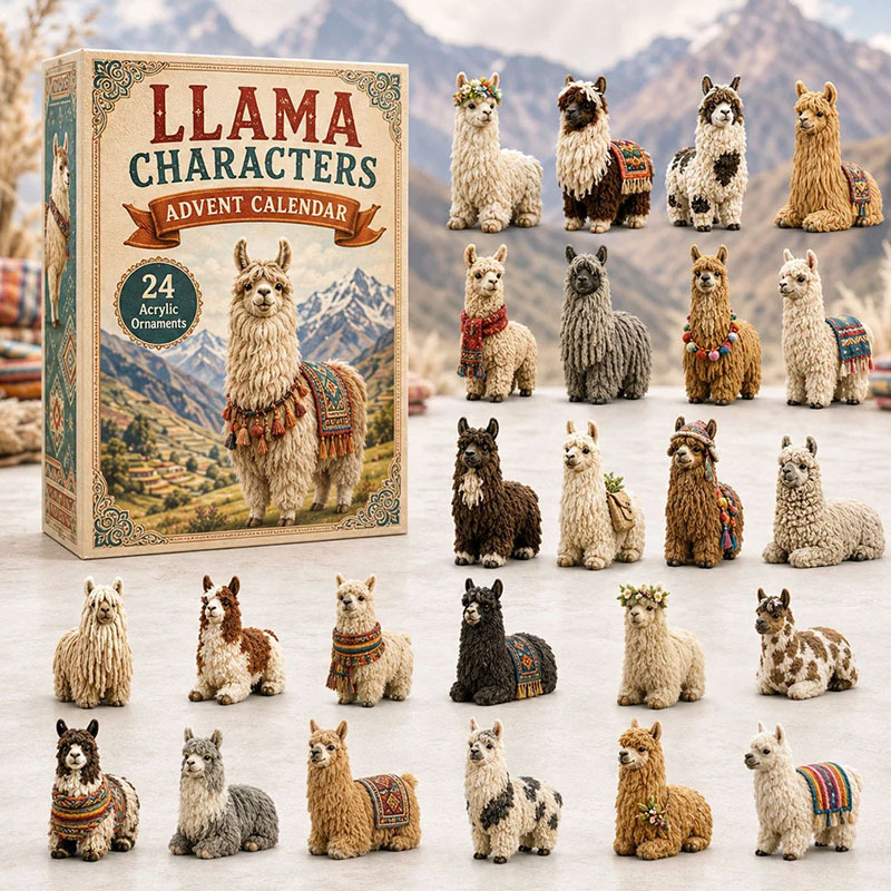 ✨24 Days Llama Acrylic Ornament Advent Calendar