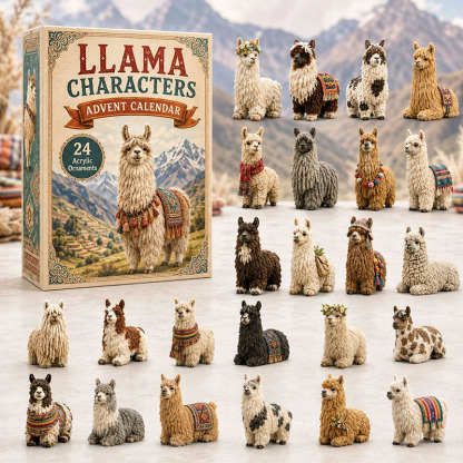 ✨24 Days Llama Acrylic Ornament Advent Calendar