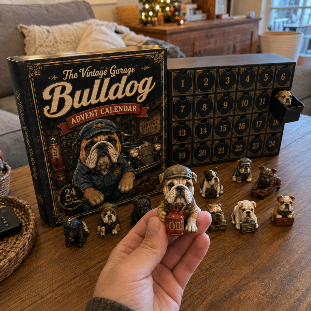 🔥49% Off Last Day -🔧 Vintage Garage Bulldog Advent Calendar 2026