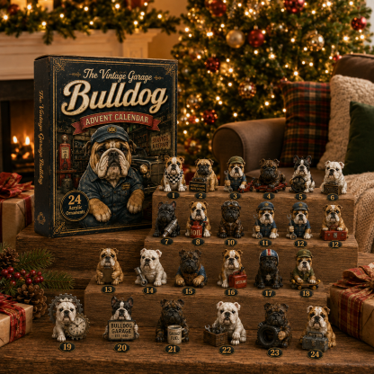 🔥49% Off Last Day -🔧 Vintage Garage Bulldog Advent Calendar 2026