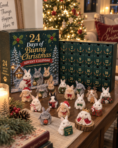 🎁🐇24 Days Bunny Acrylic Ornament Advent Calendar