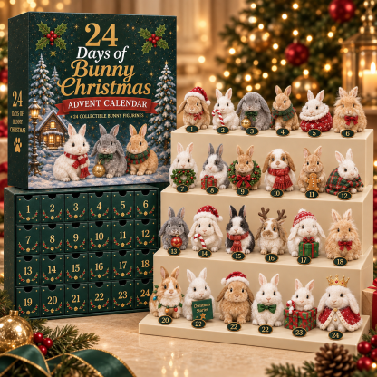 🎁🐇24 Days Bunny Acrylic Ornament Advent Calendar