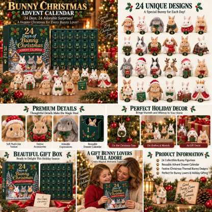 🎁🐇24 Days Bunny Acrylic Ornament Advent Calendar