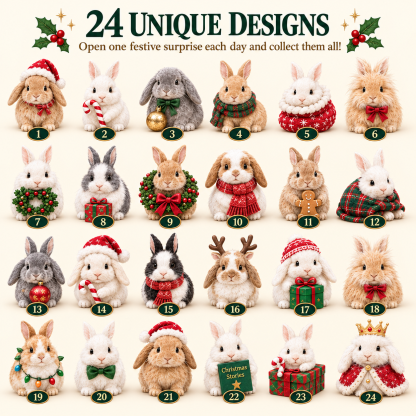 🎁🐇24 Days Bunny Acrylic Ornament Advent Calendar