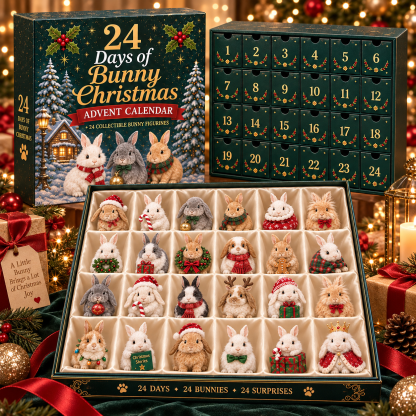 🎁🐇24 Days Bunny Acrylic Ornament Advent Calendar