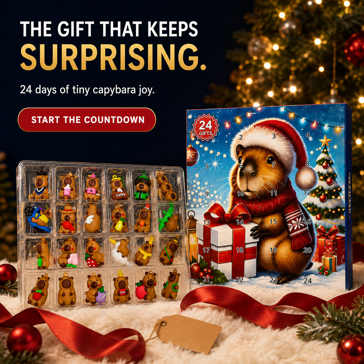 🎁Capybara Christmas Advent Calendar 2026