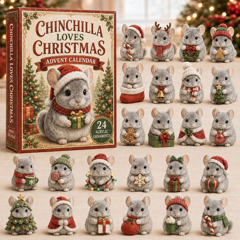 ✨24 Days Chinchilla Acrylic Ornament Advent Calendar