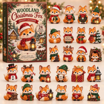 😍🐺24 Days Fox Acrylic Ornament Advent Calendar