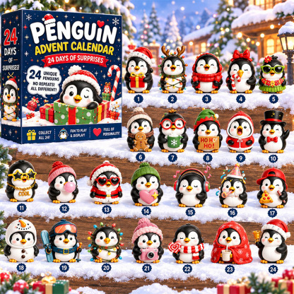 ✨24 Days Cute Penguin Acrylic Ornament Advent Calendar
