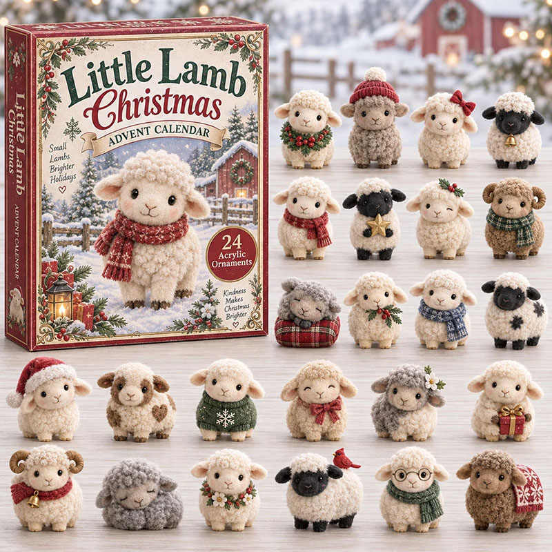 ✨24 Days Lambs Acrylic Ornament Advent Calendar
