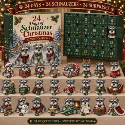 🎁🐶24 Days Schnauzer Acrylic Ornament Advent Calendar