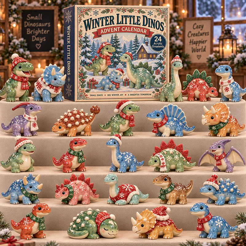 ✨24 Days Dinosaur Acrylic Ornament Advent Calendar
