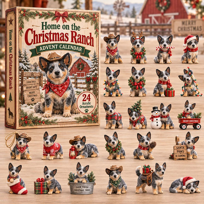 ✨24 Days Heelers Acrylic Ornament Advent Calendar
