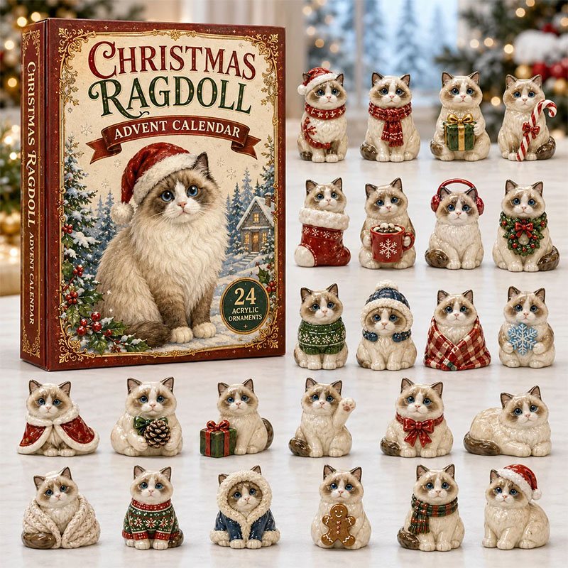 ✨24 Days Ragdoll Acrylic Ornament Advent Calendar