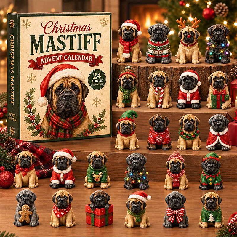 ✨24 Days Mastiff Acrylic Ornament Advent Calendar