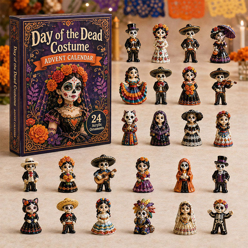 😎💀24 Days Halloween Undead Series Acrylic Ornament Advent Calendar