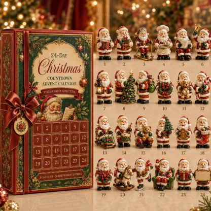 😍🎅24 Days Christmas Santa Acrylic Ornament Advent Calendar
