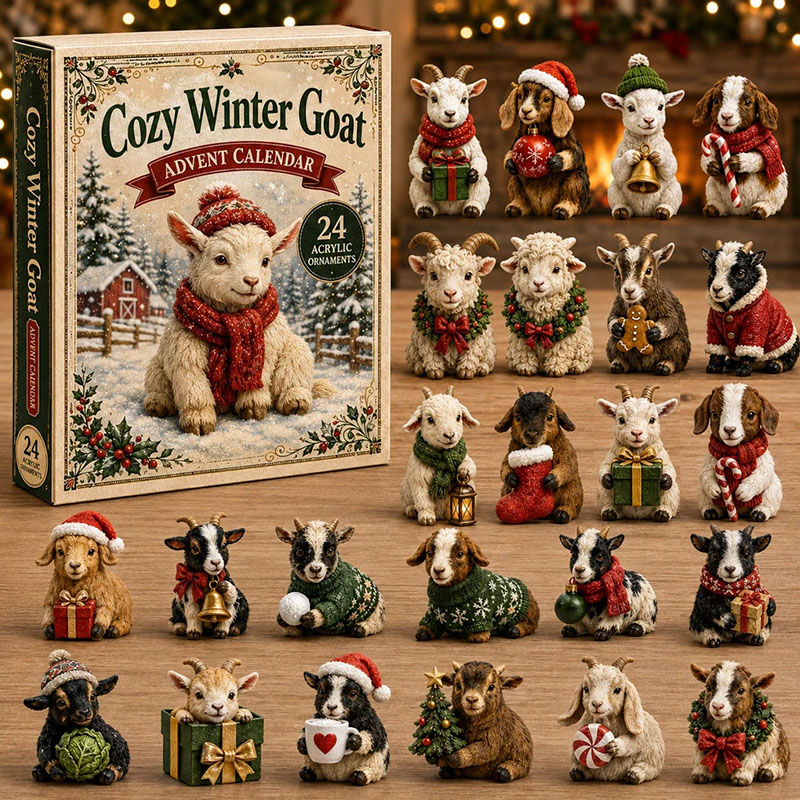 ✨24 Days Goat Acrylic Ornament Advent Calendar
