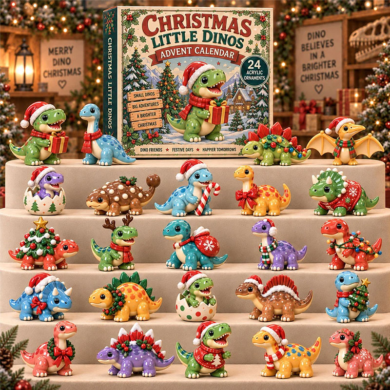 ✨24 Days Dinosaur Acrylic Ornament Advent Calendar