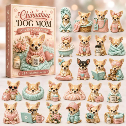😍🐱24 Days Chihuahua Acrylic Ornament Advent Calendar