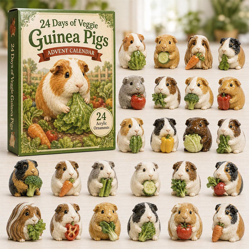 🎁🐹24 Days Guinea Pig Acrylic Ornament Advent Calendar