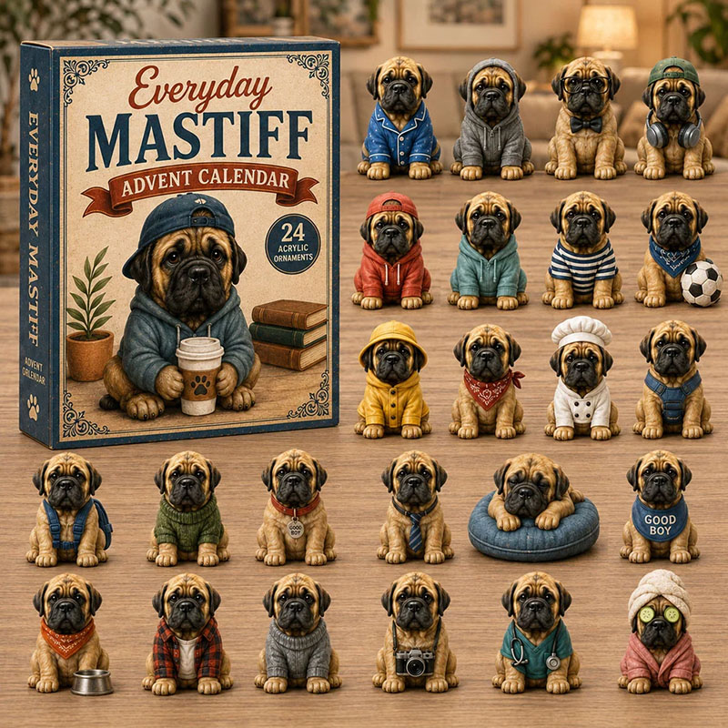✨24 Days Mastiff Acrylic Ornament Advent Calendar