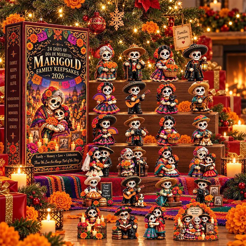 😎💀24 Days Halloween Undead Series Acrylic Ornament Advent Calendar