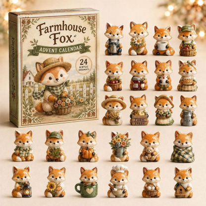 😍🐺24 Days Fox Acrylic Ornament Advent Calendar