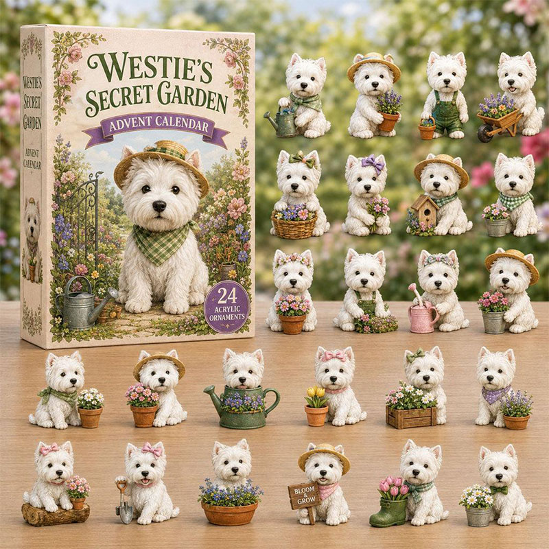 😍🐕24 Days West Highland Acrylic Ornament Advent Calendar