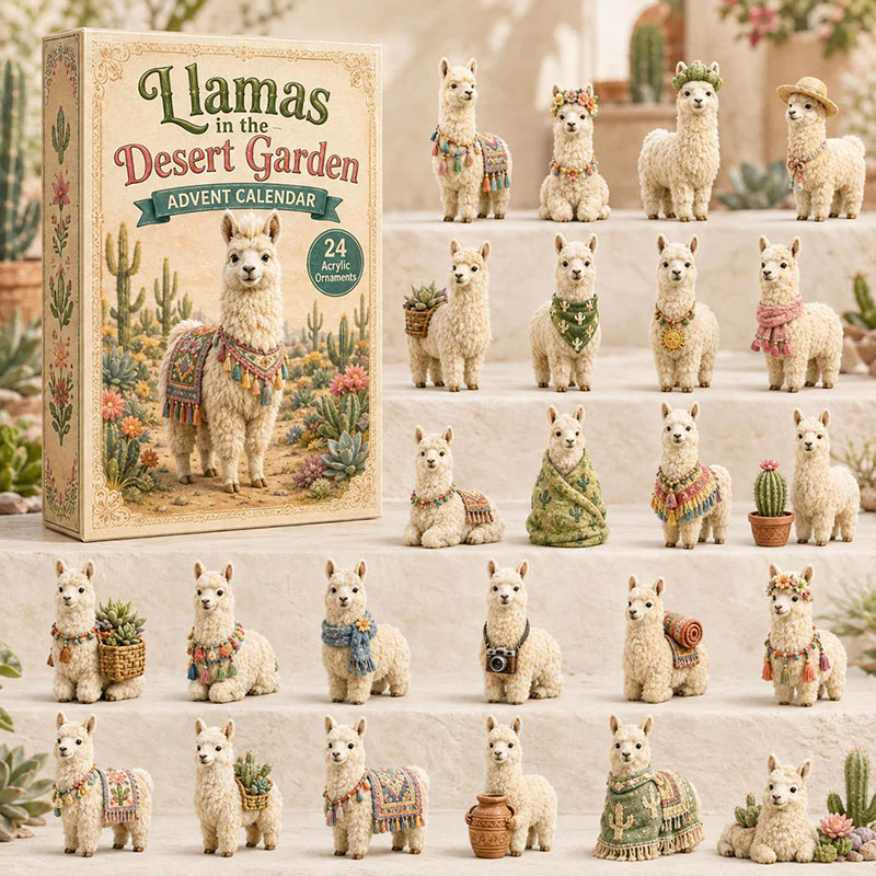 ✨24 Days Llama Acrylic Ornament Advent Calendar