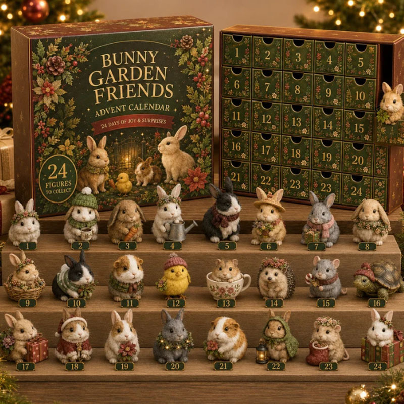 🎁🐇24 Days Bunny Acrylic Ornament Advent Calendar