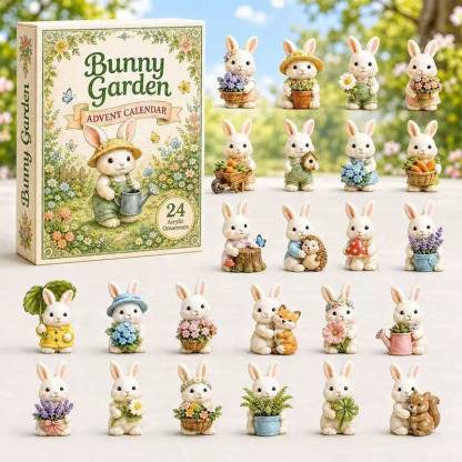 🎁🐇24 Days Bunny Acrylic Ornament Advent Calendar