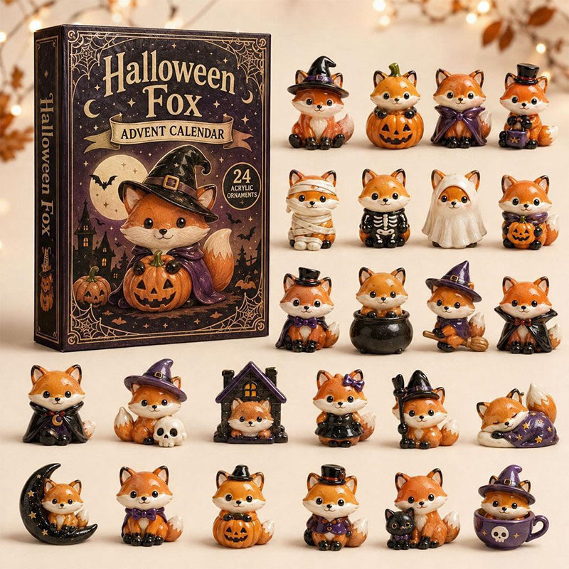 😍🐺24 Days Fox Acrylic Ornament Advent Calendar