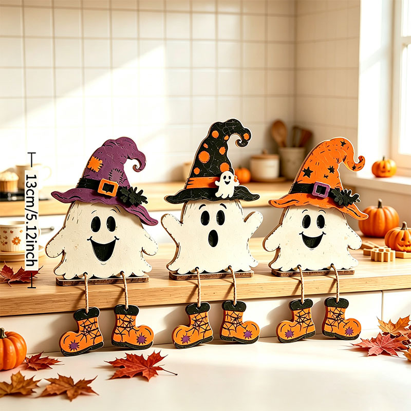 Halloween Pumpkin Shelf Sitters(3Pcs)