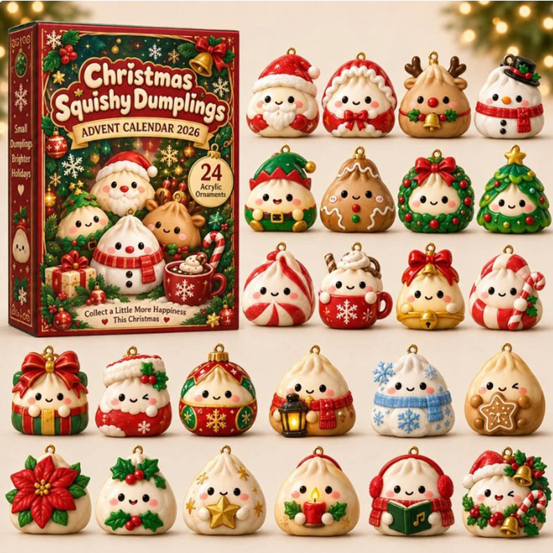 ✨24 Days Dumpling Acrylic Ornament Advent Calendar