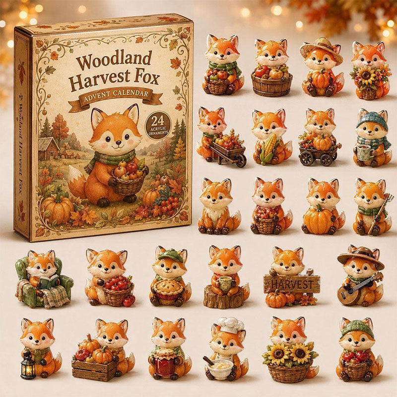 😍🐺24 Days Fox Acrylic Ornament Advent Calendar