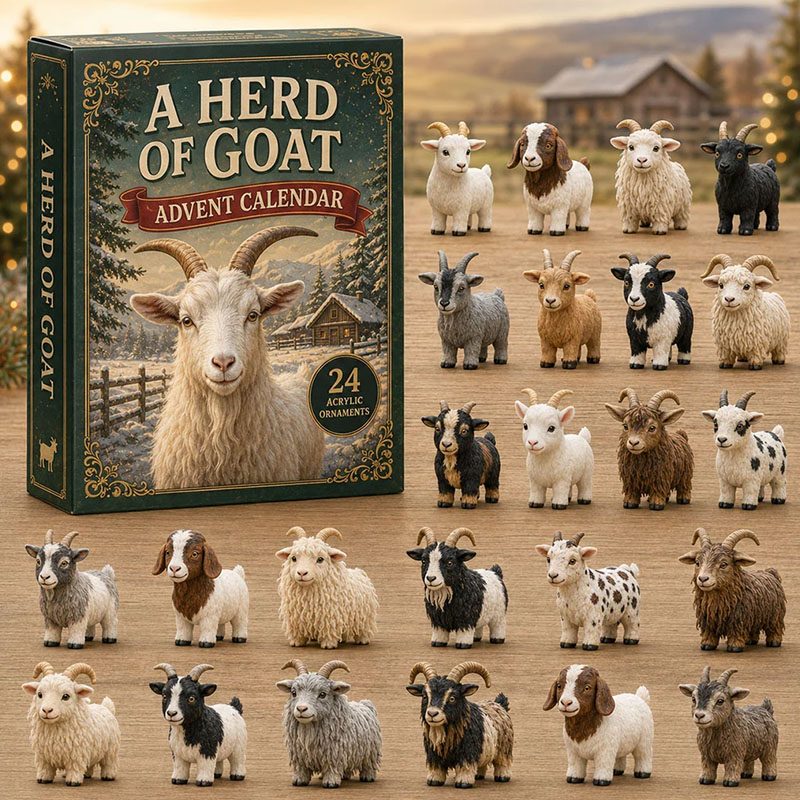 ✨24 Days Goat Acrylic Ornament Advent Calendar