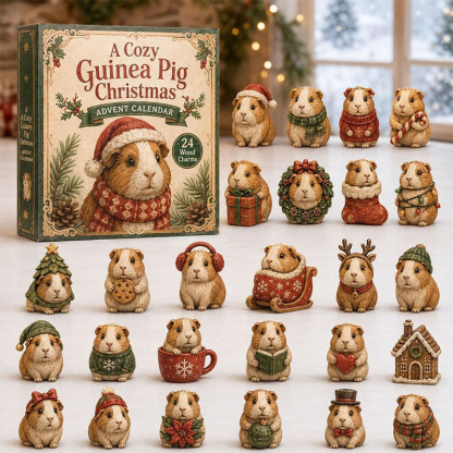 🎁🐹24 Days Guinea Pig Acrylic Ornament Advent Calendar