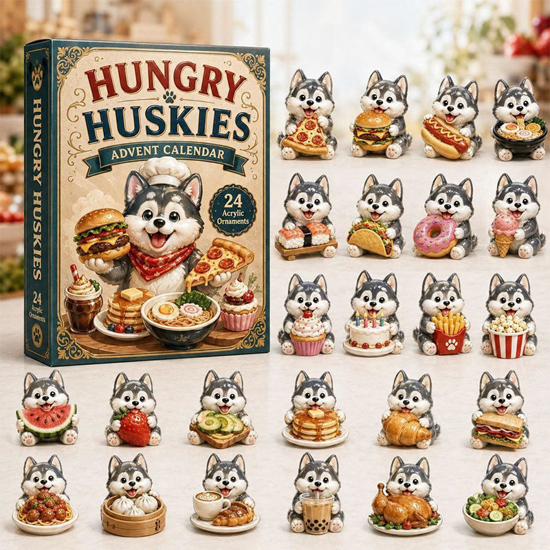 😍🐺24 Days Husky Acrylic Ornament Advent Calendar
