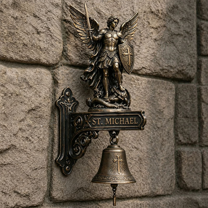 🐉 Skull Dragon Rider Bell – “This Is My Happy Place” Wall Bell