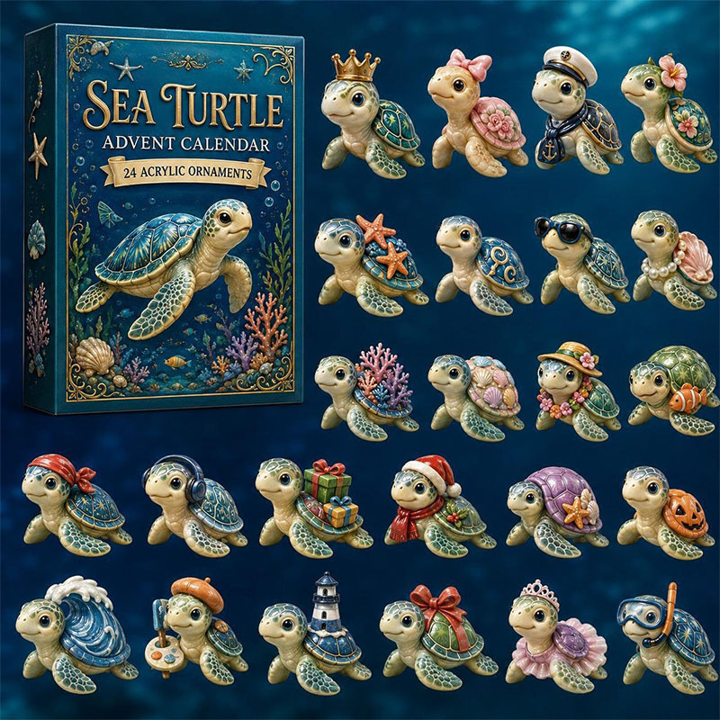 ✨24 Days Turtles Acrylic Ornament Advent Calendar