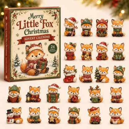 😍🐺24 Days Fox Acrylic Ornament Advent Calendar