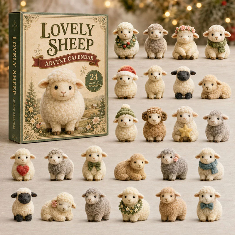 ✨24 Days Sheep Acrylic Ornament Advent Calendar
