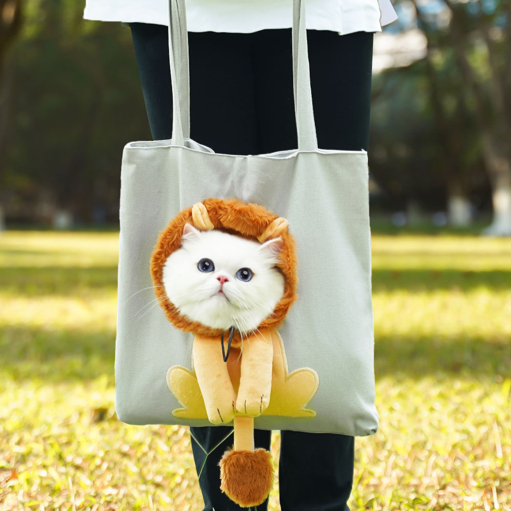 😺🎒Funny Cat Peeking Out Pet Shoulder Bag